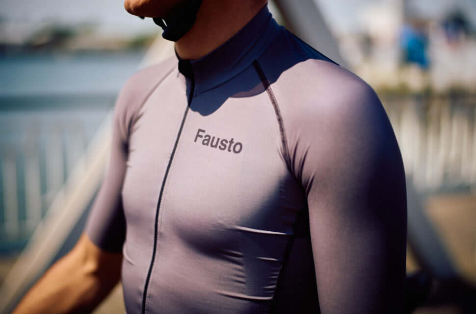 Debut - Men's Short Sleeve Cycling Shirt - Grey