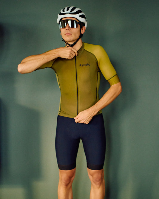 Shades - Men's Short Sleeve Cycling Shirt - Khaki