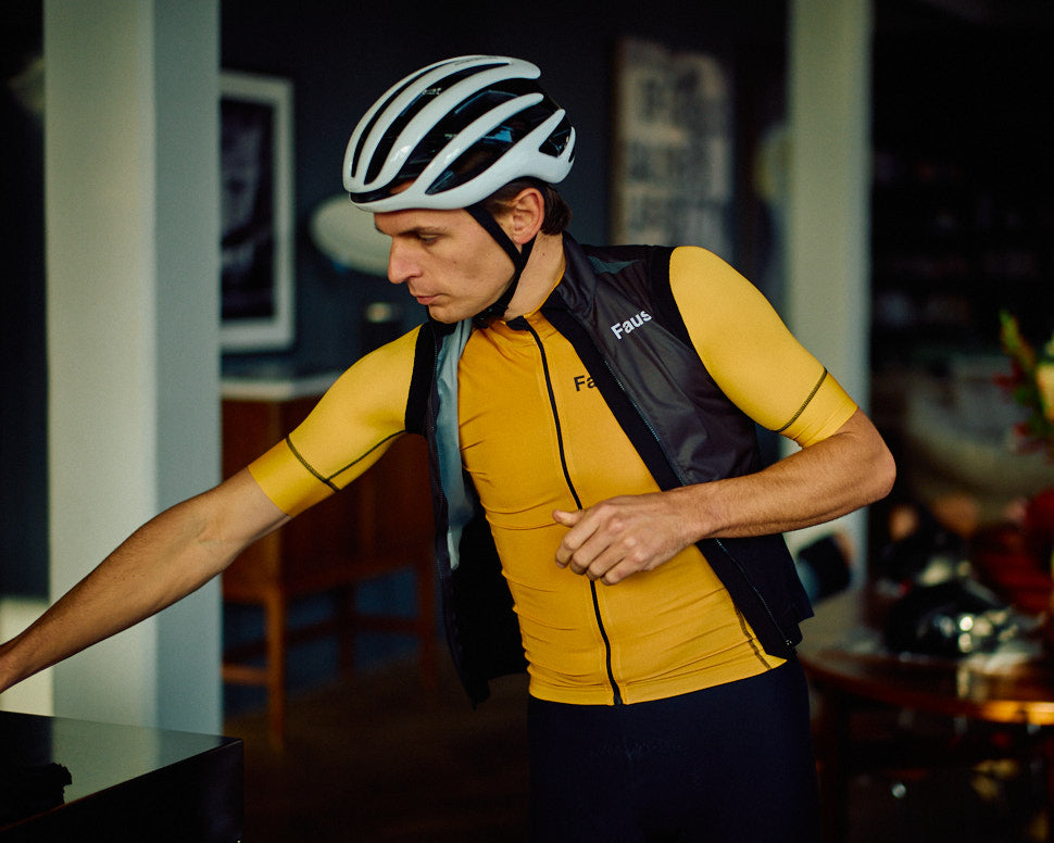 Shades - Men's Short Sleeve Cycling Shirt - Yellow