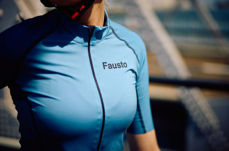 Debut - Women's Short Sleeve Cycling Shirt - Blue